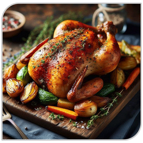 Poulet royal normal (plat familiale)