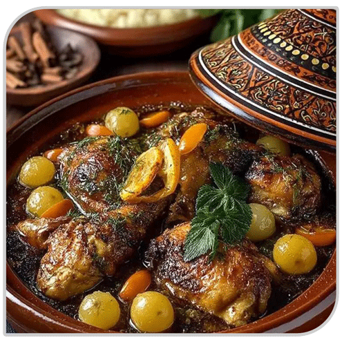 Tajine olives avec poulet