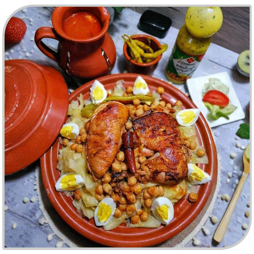 Tajine roqag (poulet)